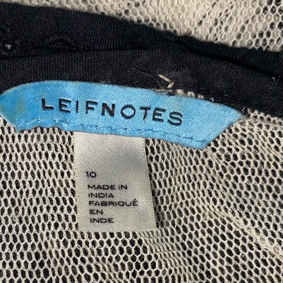 Anthropologie Leifnotes Agraffe Sheer Lace Cardigan Removable Beaded Collar10 - Picture 9 of 14